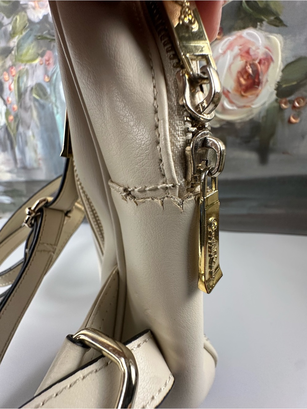 Carlo Rino Classic Collection Quilted Backpack 🤍 - Picture 10 of 15